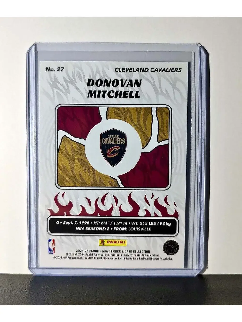 Donovan Mitchell 2024-25 Panini NBA #27 Sticker Card Cleveland Cavaliers
